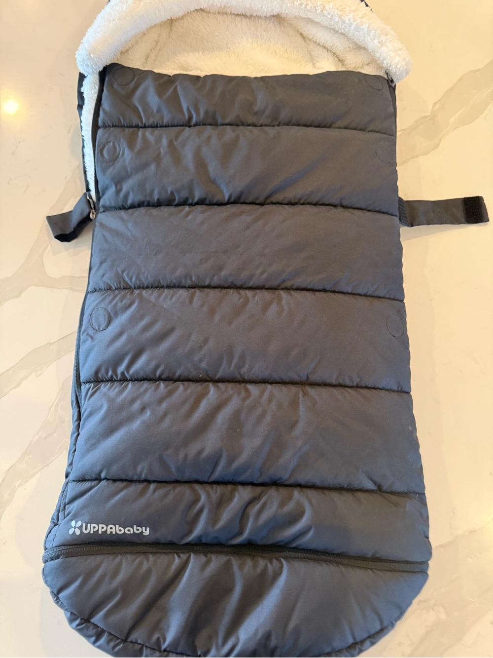 UPPAbaby Black Kids Bibs Footmuff - Cozy Insulated Stroller Cover
